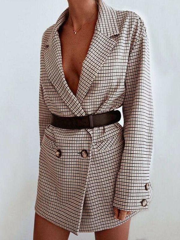 The Best Fashion Women Sexy Jackets Button Down Blazer Coat 2019 New Office Ladies Slim Fit Casual Jacket Outfit Outwear Online - Takalr