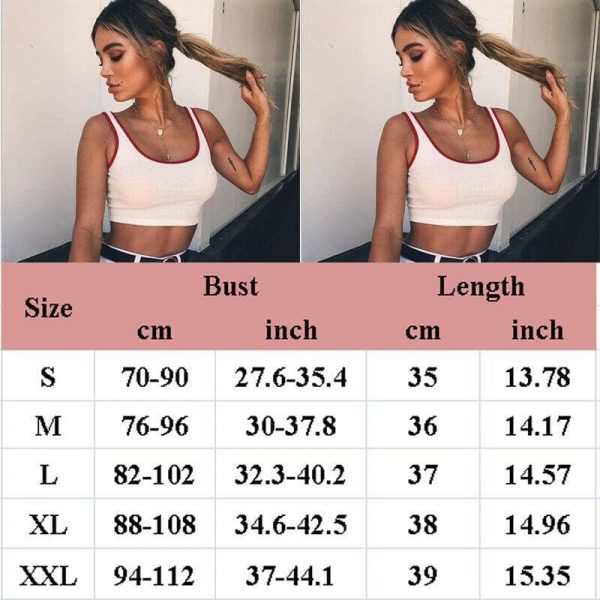 The Best Fashion Women Sexy Summer Casual Bandage Sleeveless Sport Gym Bra Running Comfort Stretch Athletic Vest Top Online - Takalr