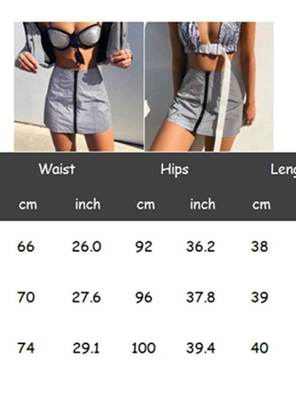 The Best Fashion Women Shiny PU Leather High Waist Slim Skirts Summer Ladies Pencil Skirt Club Party Mini Stretch Skirt Online - Takalr