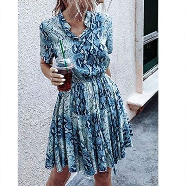 The Best Fashion Women Short Sleeve Stripe T Shirt Dress Elegant High Waist Loose Summer Dress Ladies Office Lady OL Dersses Streetwear Online - Takalr