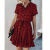 The Best Fashion Women Short Sleeve Stripe T Shirt Dress Elegant High Waist Loose Summer Dress Ladies Office Lady OL Dersses Streetwear Online - Takalr