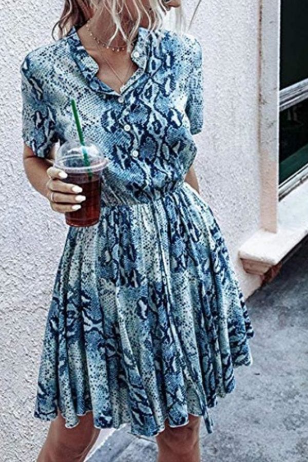 The Best Fashion Women Short Sleeve Stripe T Shirt Dress Elegant High Waist Loose Summer Dress Ladies Office Lady OL Dersses Streetwear Online - Takalr