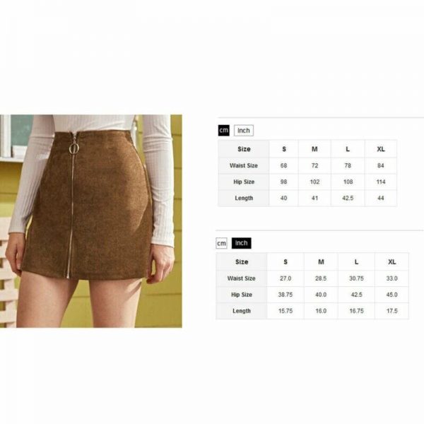 The Best Fashion Women Skirt Sexy Seamless Stretch Tight Sexy Bodycon Mini Skirt Front Zipper Elastic High Waist Short Pencil Skirt Online - Takalr