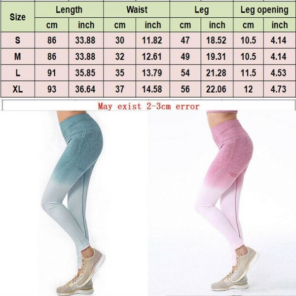 The Best Fashion Women Sport Pants Stretch High Waist Fitness Leggings Running Gym Scrunch Trousers Casual Pants Online - Takalr