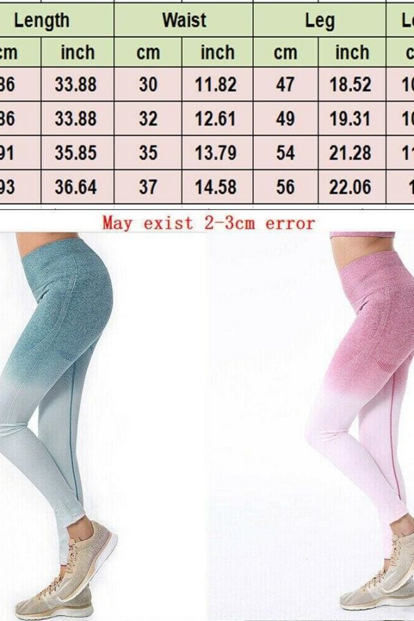 The Best Fashion Women Sport Pants Stretch High Waist Fitness Leggings Running Gym Scrunch Trousers Casual Pants Online - Takalr