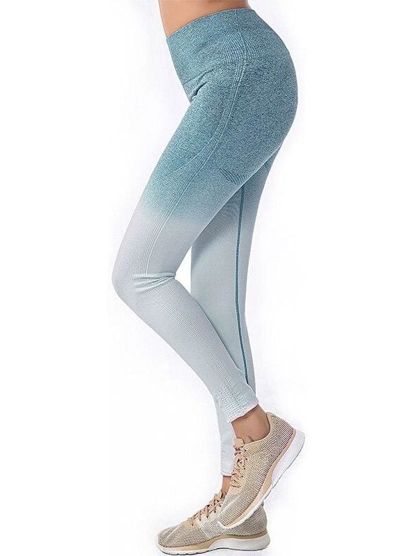 The Best Fashion Women Sport Pants Stretch High Waist Fitness Leggings Running Gym Scrunch Trousers Casual Pants Online - Takalr