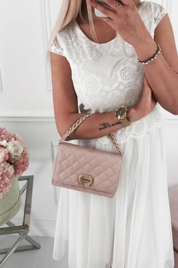 The Best Fashion Women Summer Boho Lace Bridesmaid Short Dress Summer Ladies Casual A-line Formal Party Beach Dress Sundress Online - Takalr