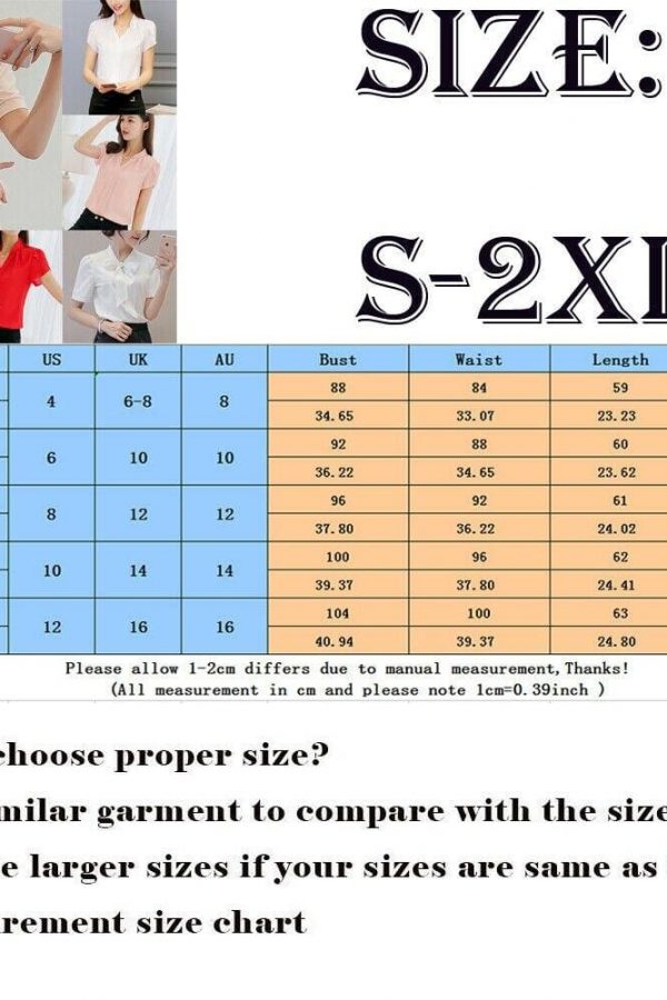 The Best Fashion Women Summer Chiffon Slim Fit Short Sleeve Office Lady Solid Casual V-Neck Shirt Tops Blouse Shirt New Online - Takalr