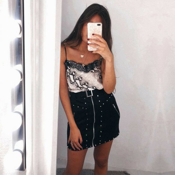 The Best Fashion Women Summer Lace Up Leopard Print Vest 2019 New Female Sleeveless Casual Beach Holiday Tank Tops Shirt Online - Takalr