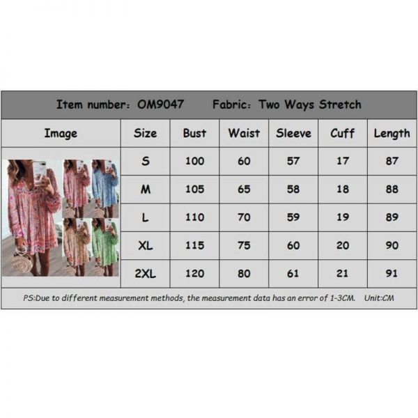 The Best Fashion Women Vintage Boho Loose Dress Bohemian Ladies Summer Long Sleeve Baggy Sundress Beach Holiday Wear Online - Takalr