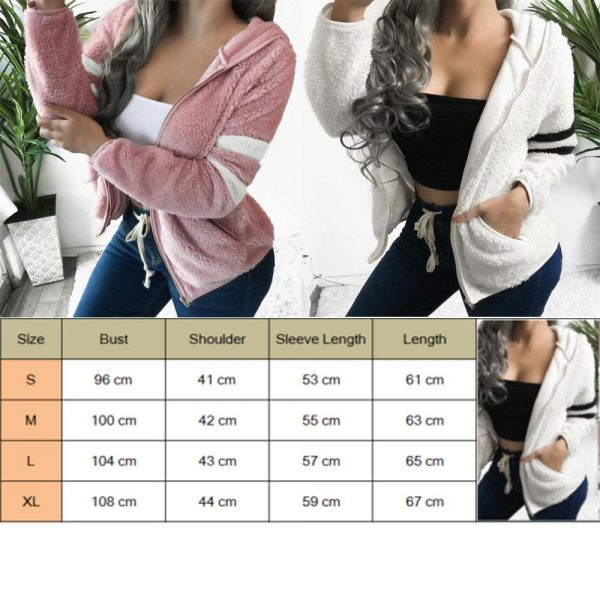 The Best Fashion Women Winter Warm Teddy Bear Fleece Jacket Ladies Casual Fur Trench Cardigan Outfit Coat Outwear Online - Takalr