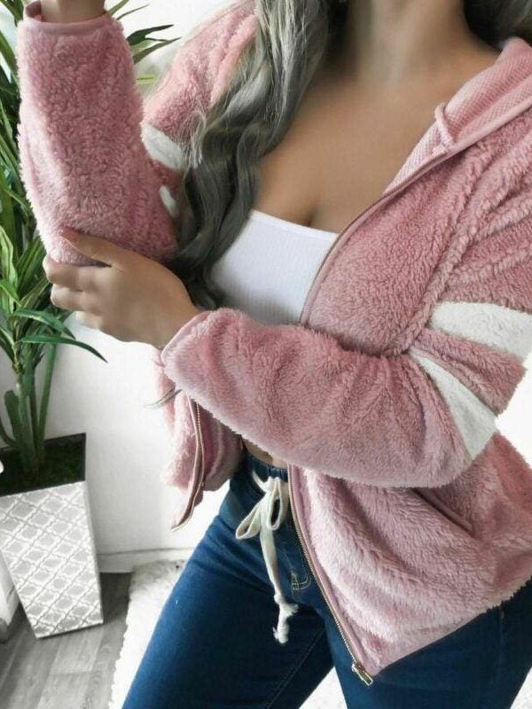 The Best Fashion Women Winter Warm Teddy Bear Fleece Jacket Ladies Casual Fur Trench Cardigan Outfit Coat Outwear Online - Takalr