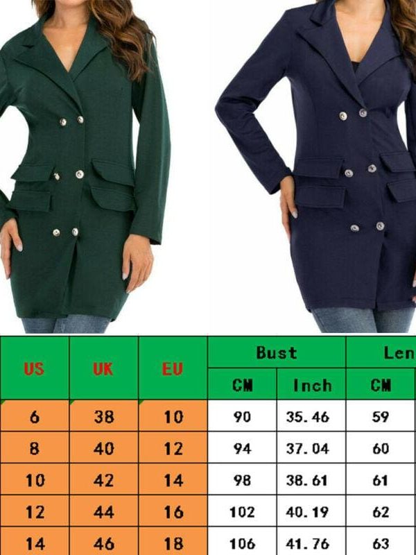 The Best Fashion Women's Button Lapel Blazer OL Ladies Slim Casual Work Formal Business Jacket Outwear Suit Coat Top Online - Source Silk