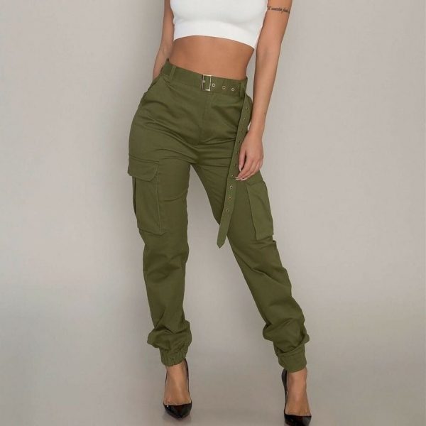 The Best Fashion Women's Camouflage Camo Cargo Army Pants High Waist Hip Hop Harem Joggers Sport Sweatpants Trousers Online - Source Silk