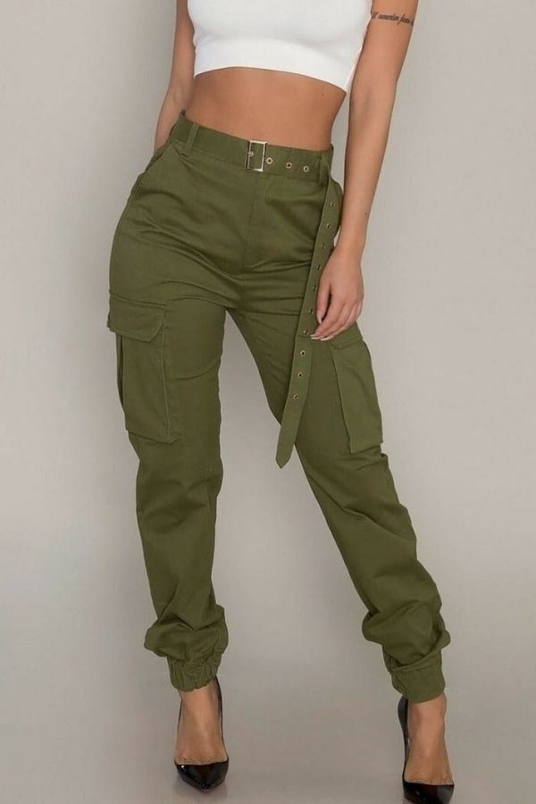 The Best Fashion Women's Camouflage Camo Cargo Army Pants High Waist Hip Hop Harem Joggers Sport Sweatpants Trousers Online - Source Silk