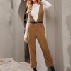 The Best Fashion Women's Corduroy Jumpsuit Autumn Winter Ladies Casual Loose Dungarees Playsuit Long Trousers Overalls Online - Source Silk