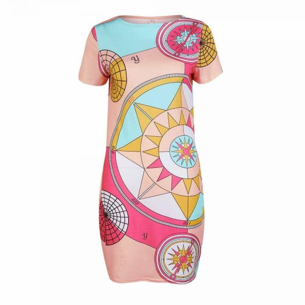 The Best Fashion Women's Dress Short Sleeve Bodycon Stretchy Cocktail Party Package Hip Short Mini Dress Ladies Summer Casual Sundress Online - Source Silk