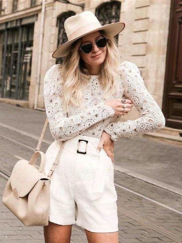 The Best Fashion Women's Elegant Blouse Casual Hollow Out Tops Office Lady Long Sleeve Lace O neck Blouse Pullovers Online - Source Silk