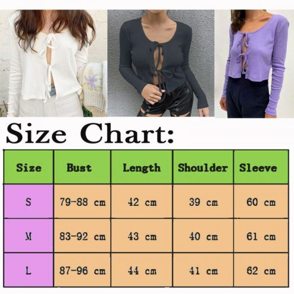 The Best Fashion Women's Knitted Cardigan Sweater Tops Tee Autumn Casual Long Sleeve Bandage Sexy Blouse Top Women Clothes Online - Takalr