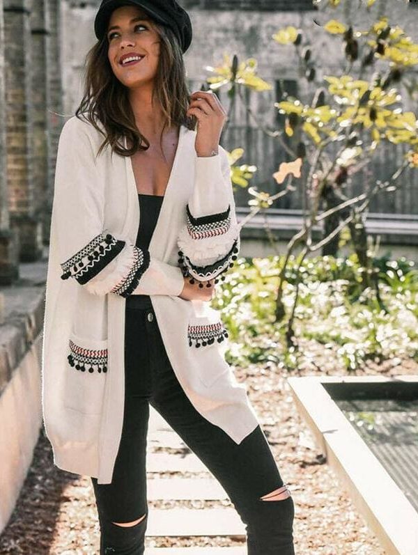 The Best Fashion Women's Knitted Open Cardigan Long Sleeve Tops Jumper Knitwear Lady Casual Sweater Coats Warm Jacket Online - Takalr