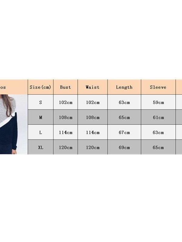 The Best Fashion Women's Long Sleeve Winter Sweatshirt Patchwork Pullover Tops Ladies Casual Round Neck Loose Blouse Shirt Online - Takalr