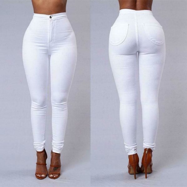 The Best Female Trousers High Waist Stretch Slim Pencil Trousers Women Clothing Pants Sexy Ladies Plus Size Skinny Pants S-3XL Online - Takalr