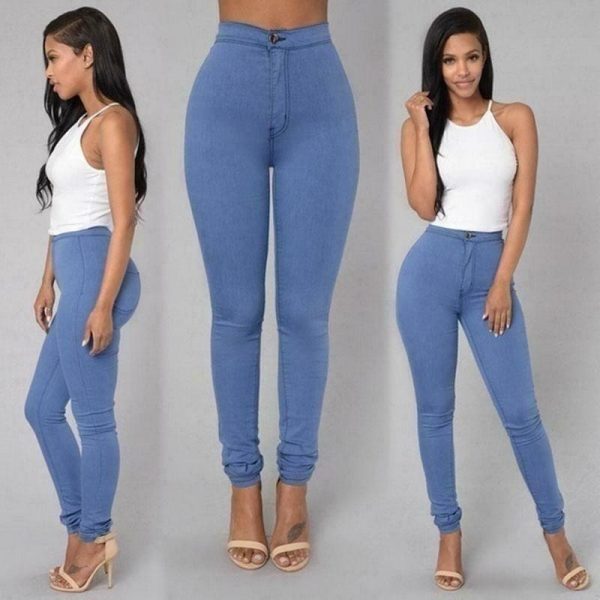 The Best Female Trousers High Waist Stretch Slim Pencil Trousers Women Clothing Pants Sexy Ladies Plus Size Skinny Pants S-3XL Online - Takalr