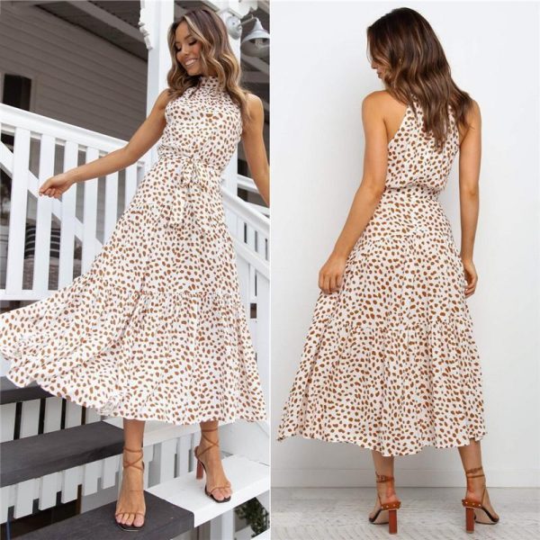 Boho Women Long A-Line Off Shoulder Elegant Sash Maxi Dress Women - Takalr