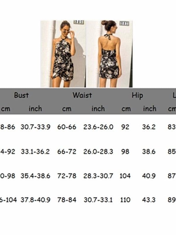 The Best Floral Backless Mini Dress Women Ladies Sleeveless High Waist Evening Party Summer Dress Fashion Slit Print Dress Sundress Online - Takalr