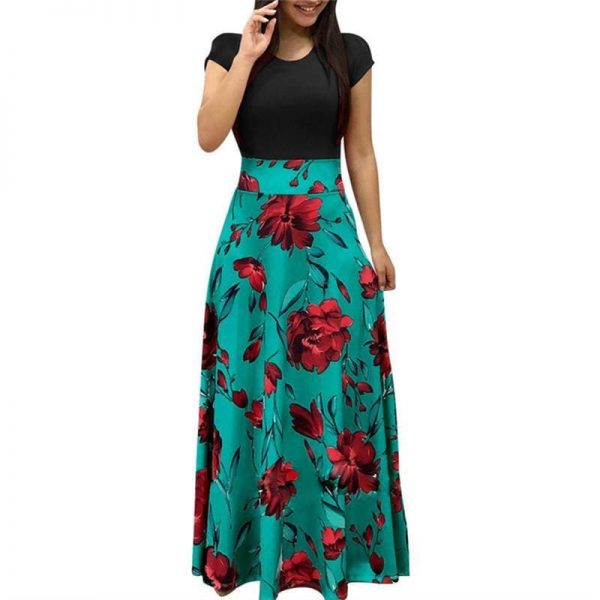 The Best Floral Print Summer Boho Dress Party Dress Long Maxi Dresses Vestidos Online - Source Silk