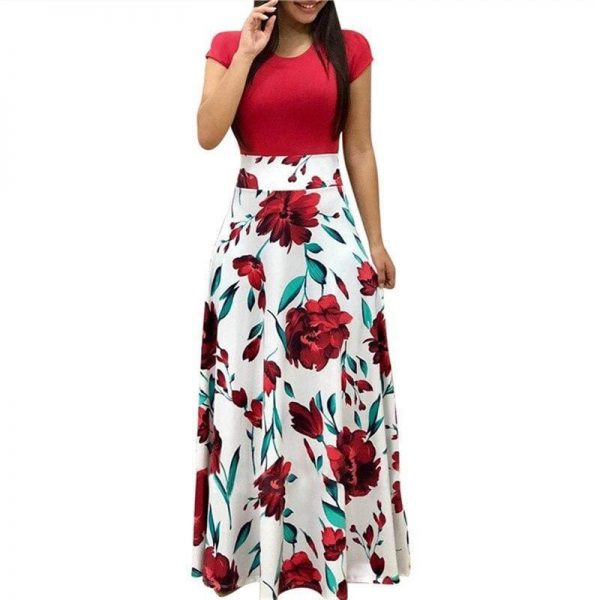 The Best Floral Print Summer Boho Dress Party Dress Long Maxi Dresses Vestidos Online - Source Silk