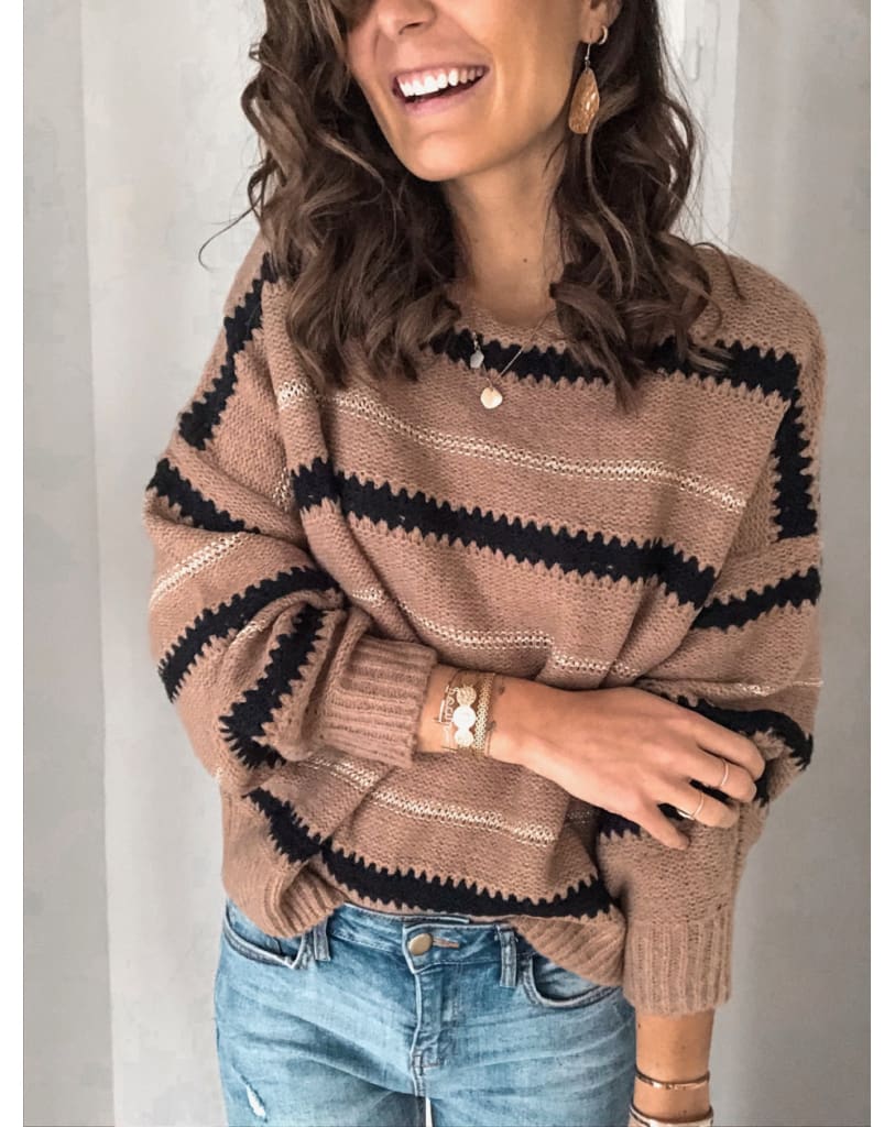 Fashion Women Autumn Winter Knitted Pullover Jumper Sweater Ladies Casual Crew Neck Long Sleeve Knitwear Top