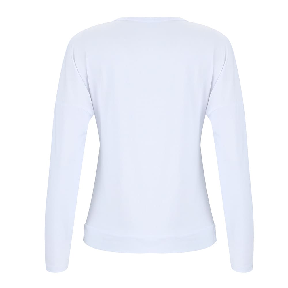 Solid Simple Loose Long Sleeve Blouse Top Solid V-neck Baggy Casual Tee Shirt Streetwear