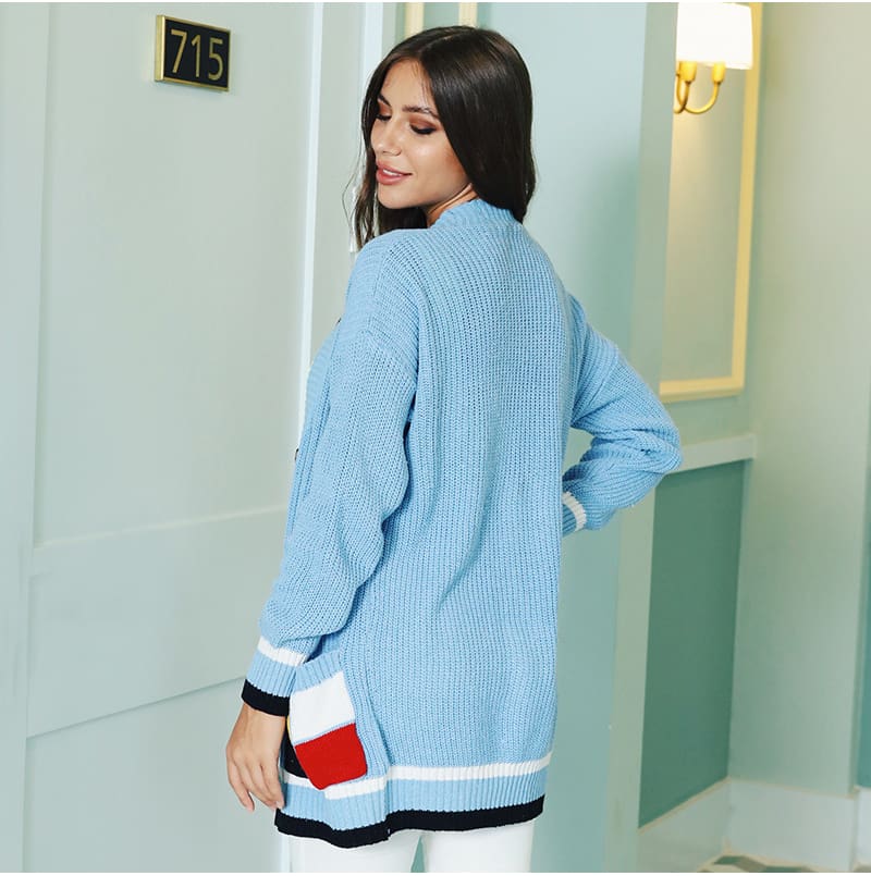 Fashion Women Knit Autumn Winter Top Long Sleeve Warm Loose Sweater Elegant knitted Cardigan femme Ladies Streetwear