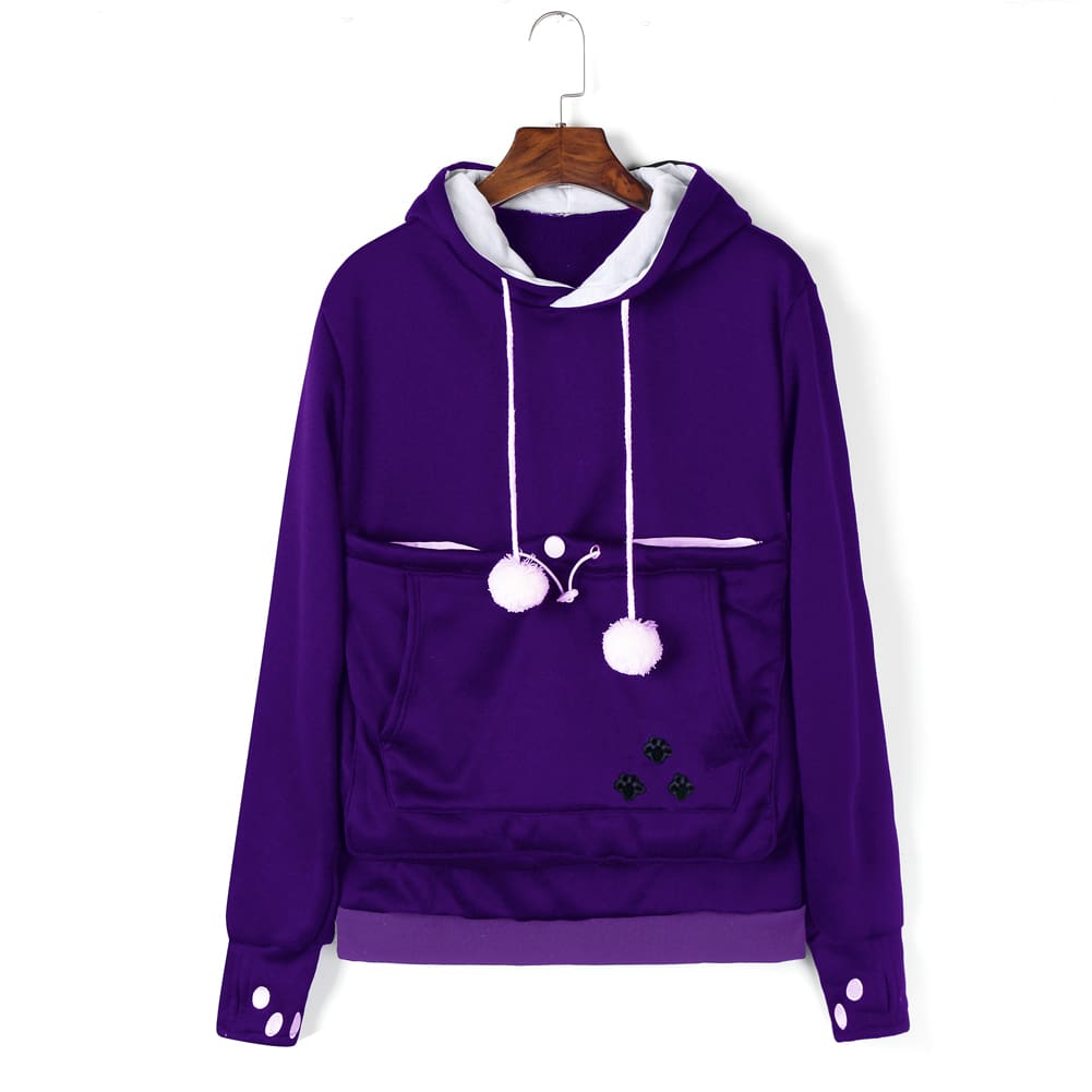 Womens Hoodie Sweatshirt Casual Hooded Jumper Top Autumn Winter Long Sleeve Pullover Outwear