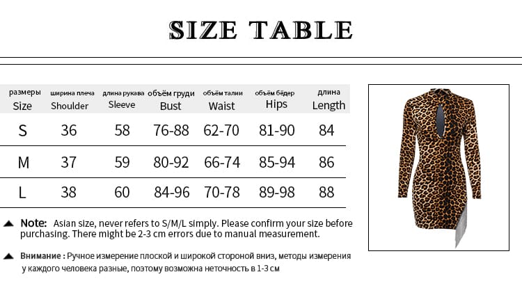 Women Long Sleeve Turtleneck Leopard Dress Diamond Tassel Evening Party Bodycon Dress