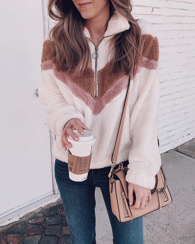 Hoodie Sweatshirt Women Warm Teddy Bear Fleece Zip Outwear Overcoat Jumper Top Pullover Blouse Tops