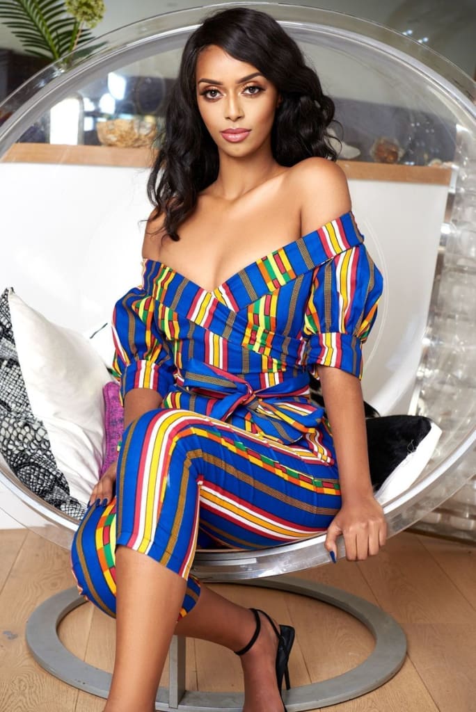 Striped Women Jumpsuit Off Shoulder Strapless Romper Ladies Summer Casual Long Pants Trouser Streetwear