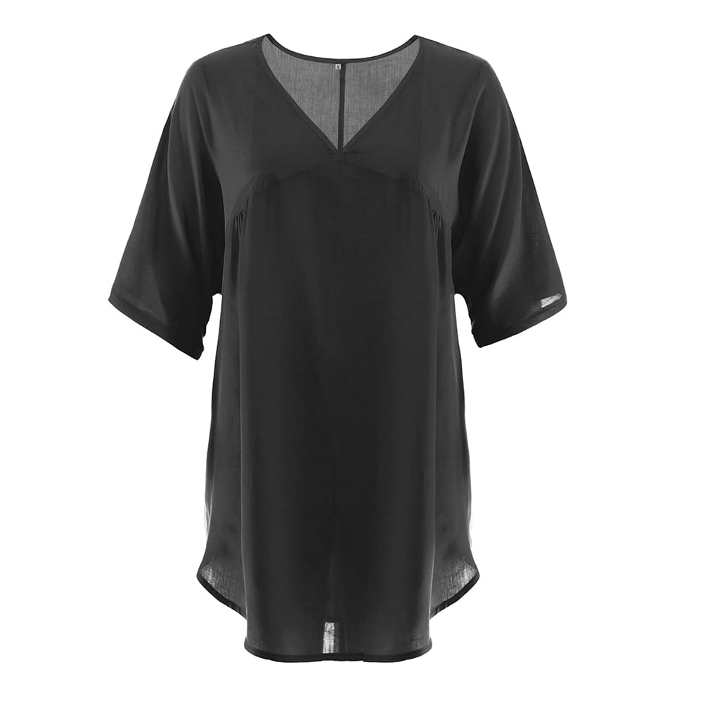 Short Sleeve Tunic Top Pullover Ladies Casual Solid Loose Jumper Blouse Tee Shirt