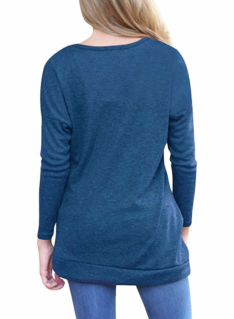 Women Long Sleeve Baggy O Neck Loose Blouse Shirt Autumn Winter Ladies Casual Jumper Pullover Tops Plus Size