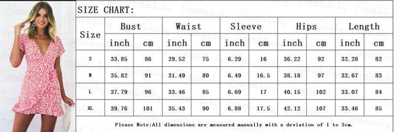 Fashion Womens Summer Wrap Mini Dress Ladies Ruffle Hem V Neck Sleeveless Boho Beach Holiday Sundress Streetwear