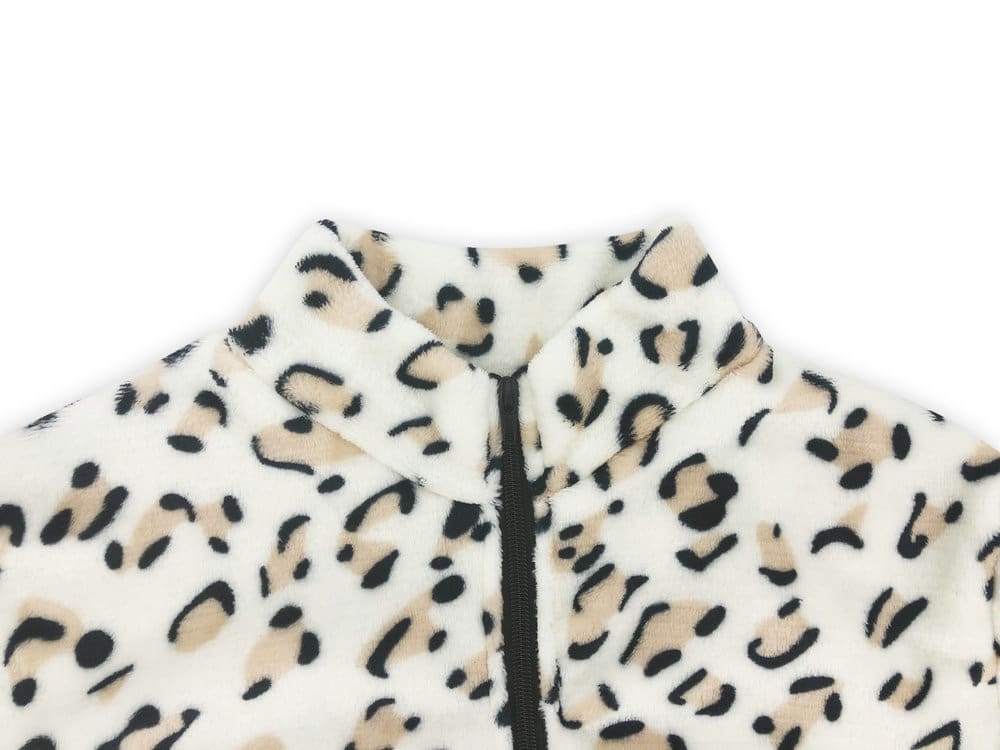 Womens Casual Hoodie Sweatshirt Leopard Long Sleeve Pullover Hoody Jumper Fashion Zipper V Neck Winter Warm Tops