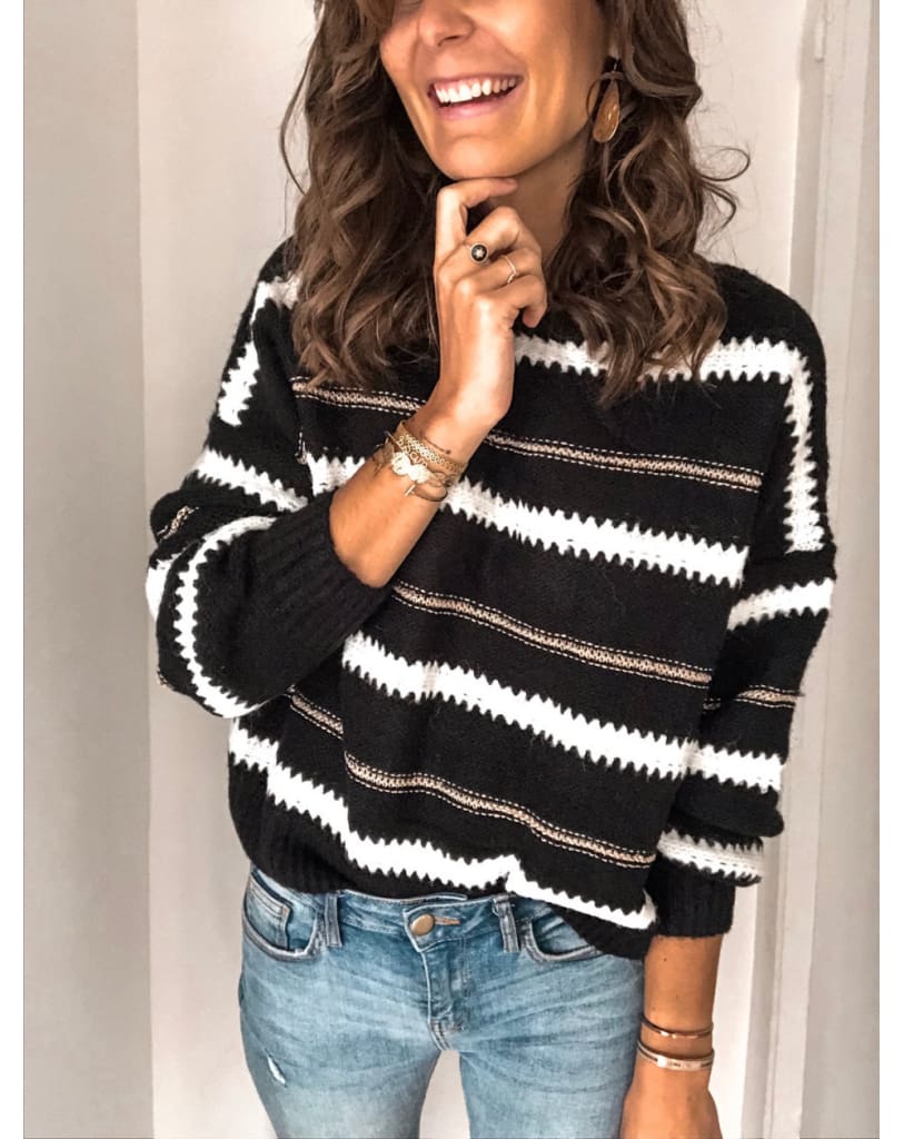 Fashion Women Autumn Winter Knitted Pullover Jumper Sweater Ladies Casual Crew Neck Long Sleeve Knitwear Top