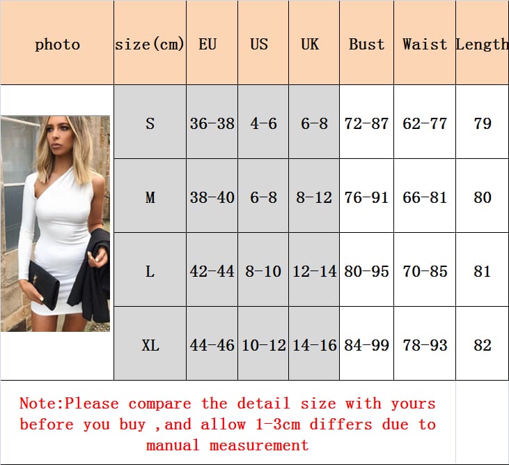 Summer Bandage Bodycon One Shoulder Long Sleeve Dress Holiday Evening Party Women Clubwear Mini Dresses