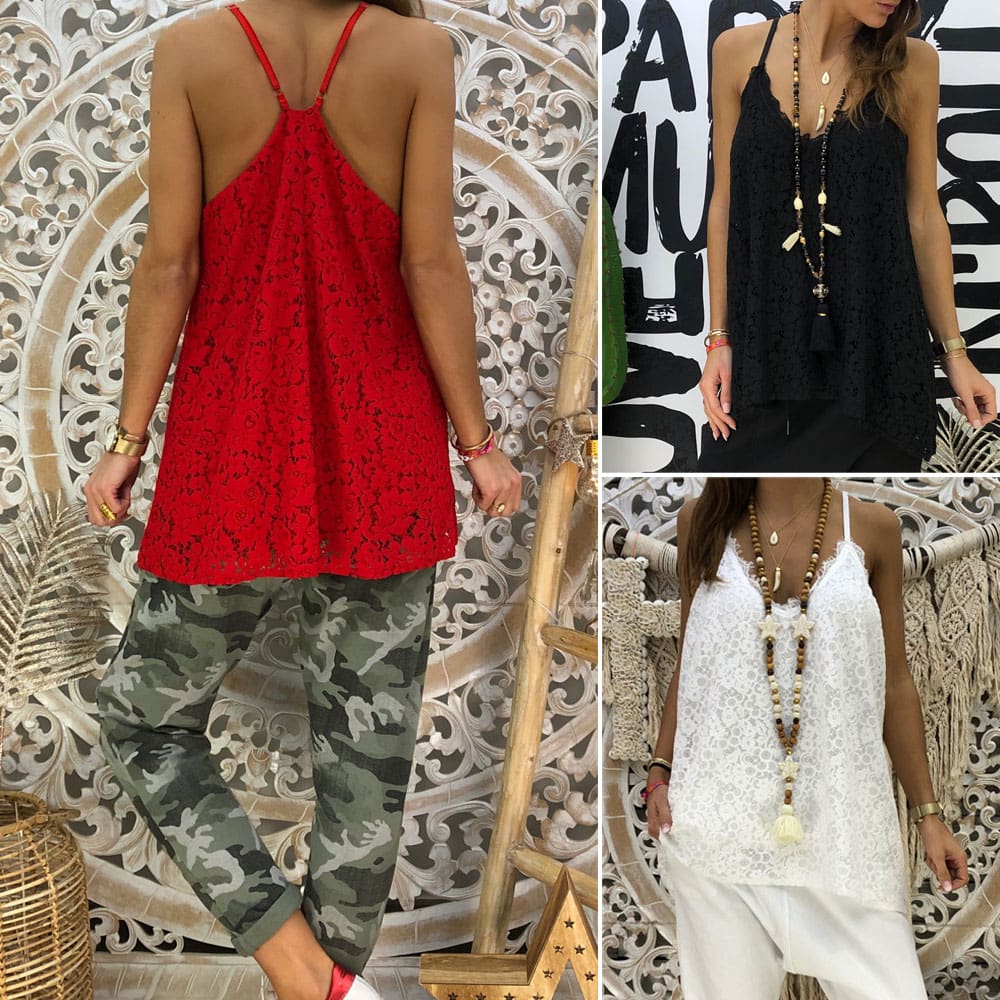 Fashion Women Boho Summer Vest Loose Sleeveless Casual Tank Tops Camisole Beach Holiday Slimmer Fit Sexy Tops