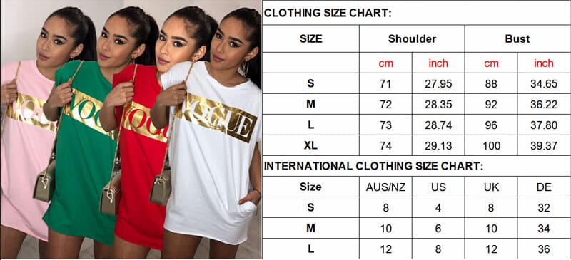 Hot Womens Casual Summer Top Dress Short Sleeve VOGUE Tee Shirt Femme Party Loose Fashion Basic Shirt Dress