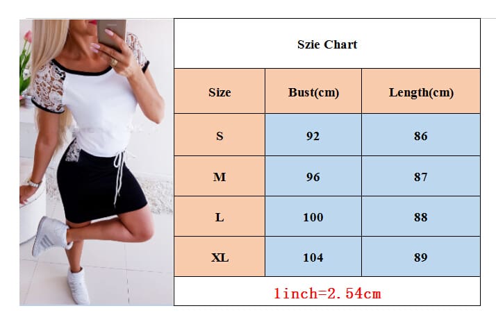 Fashion Womens Lady Summer Lace Short Sleeve Bodycon Dress Casual Loose Sundress Tops Mini T-shirt Dress