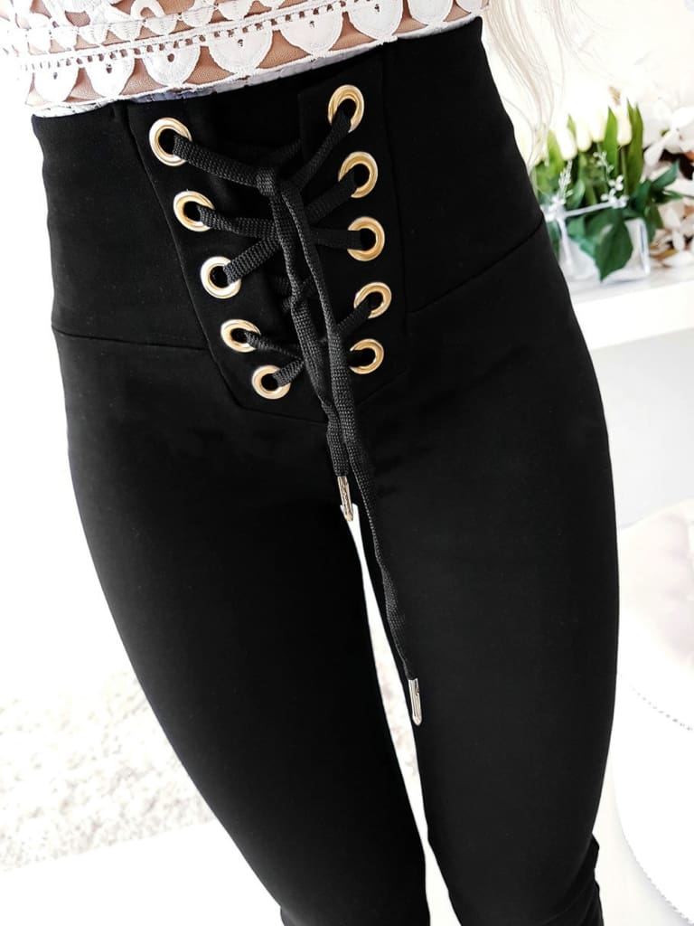 Women High Waisted Stretchy Skinny Trousers Slim Fitted Casual Long Pencil Pants Solid Color Elastic Legging Bottoms