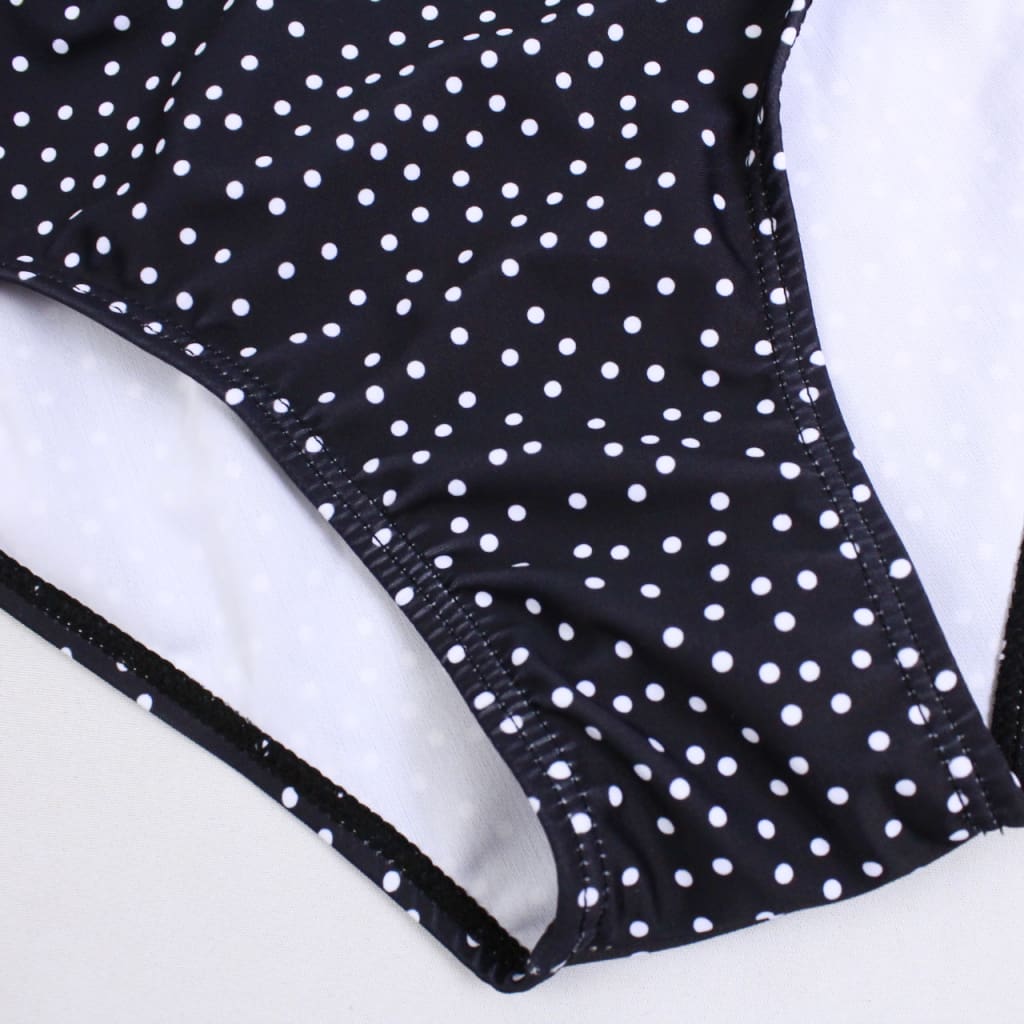 Women Sexy Leaf Polka Dot Bikini Padded Push up Swimwear Hawaii Swimsuit Beachwear Bathing Suit