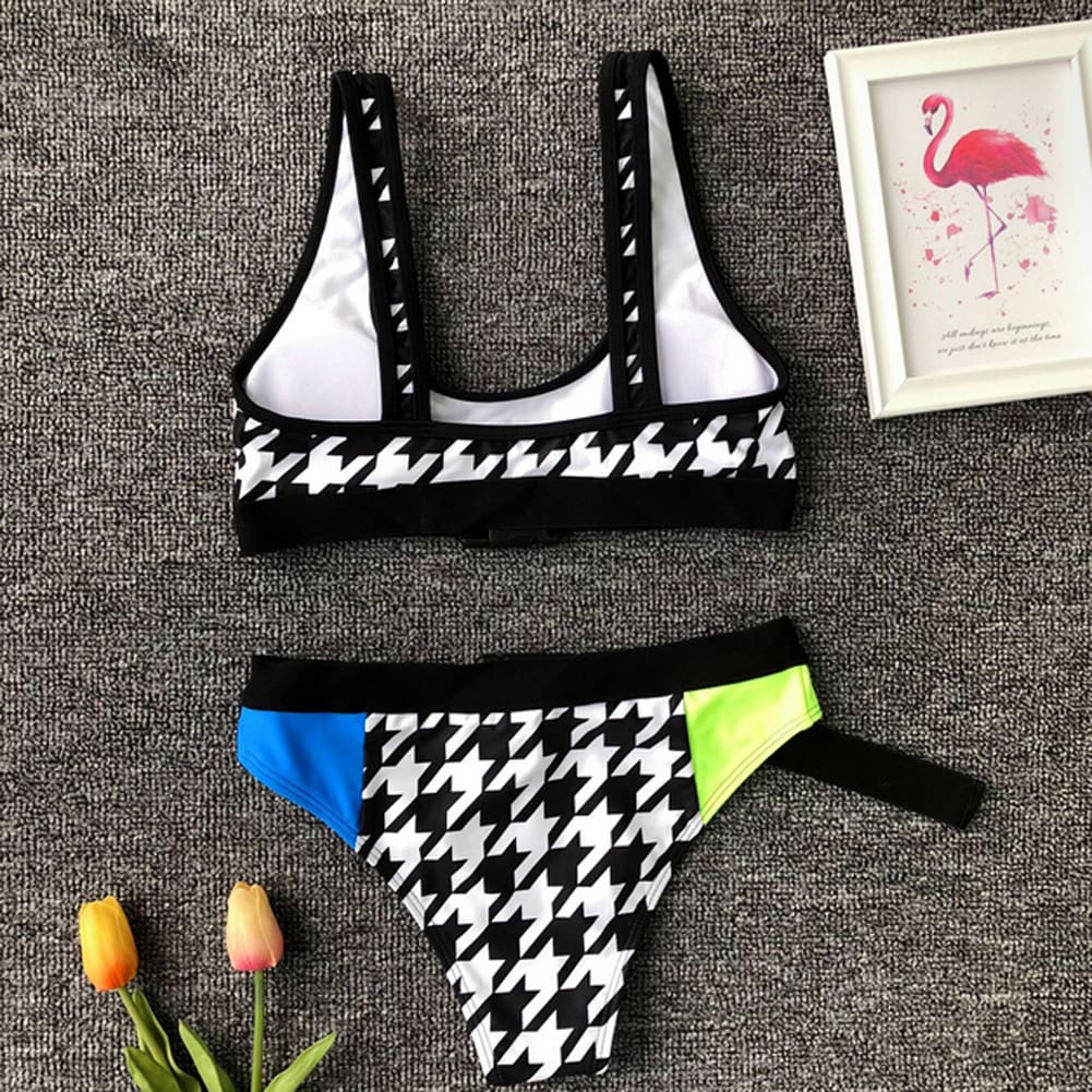 Women Push-up Padded Bra Bandage Bikini Set Swimsuit Triangle Swimwear Bathing